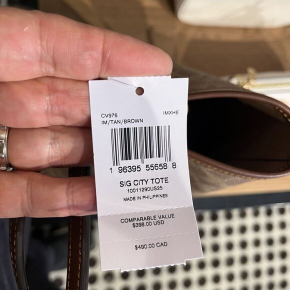 NWT COACH CITY TOTE BAG IN SIGNATURE CANVAS CV976 IMXHE - Picture 13 of 13